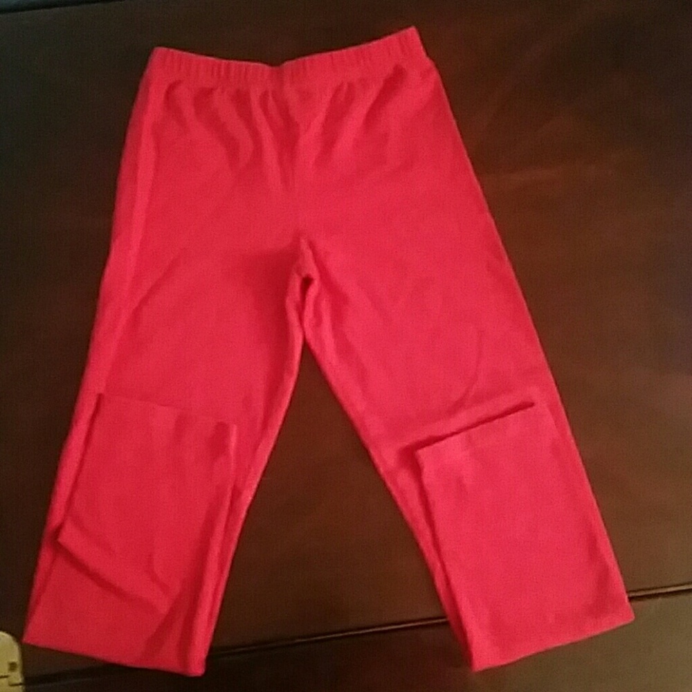 Red Girls Leggings